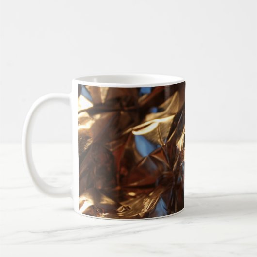 Schwarz-Blau-Lederjacke Kaffeetasse (Links)