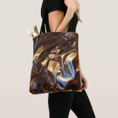 Schwarz-Blau-Lederjacke Tasche (Von Nahem)