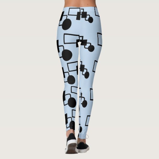 Schwarz-Blau-Leggings Leggings (Rückseite)