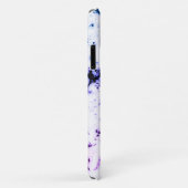 Schwarz-Blau Lila-Rosa-Marmor Paint Splash Case-Mate iPhone Hülle (Hinten/Rechts)