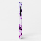 Schwarz-Blau Lila-Rosa-Marmor Paint Splash Case-Mate iPhone Hülle (Hinten/Links)