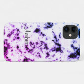 Schwarz-Blau Lila-Rosa-Marmor Paint Splash Case-Mate iPhone Hülle (Rückseite (Horizontal))