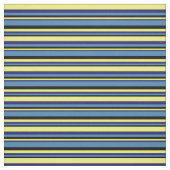 Schwarz, Blau, Mitternachtsblau und Gelb Stoff (Muster)