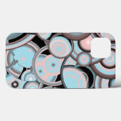 Schwarz-Blau-Mocha-Rosa-Farbkreis Case-Mate iPhone Hülle (Rückseite (Horizontal))