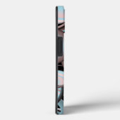 Schwarz-Blau-Mocha-Rosa-Farbkreis Case-Mate iPhone Hülle (Rückseite / Rechts)