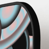 Schwarz-Blau-Mocha-Rosa-Farbkreis Pickleball Schläger (Linke Seite)