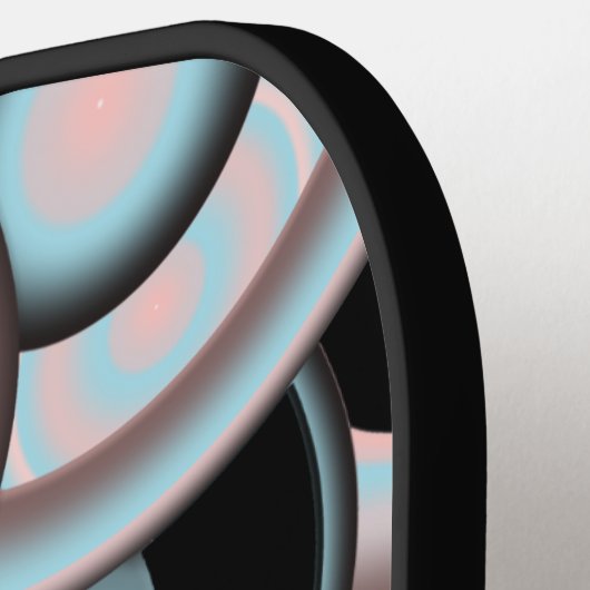 Schwarz-Blau-Mocha-Rosa-Farbkreis Pickleball Schläger (Linke Seite)