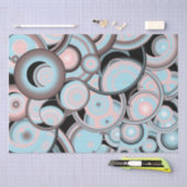 Schwarz-Blau-Mocha-Rosa-Farbkreis Seidenpapier (Handwerk)