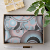 Schwarz-Blau-Mocha-Rosa-Farbkreis Seidenpapier (Geschenk)