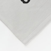 Schwarz-Blau-Motorradgraffiti grau Fleecedecke (Ecke)