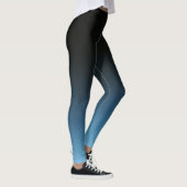 Schwarz-Blau-Ombre-Farbton Leggings (Rechts)