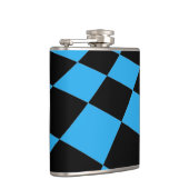 Schwarz-Blau-Prüfmuster Flachmann (Rechts)