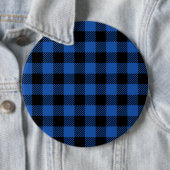 Schwarz-Blau-Schachbrettmuster Button (Beispiel)