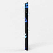 Schwarz-blau Texturfarben Druckmuster Personalisie Case-Mate iPhone Hülle (Hinten/Rechts)