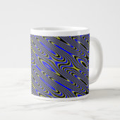 Schwarz-Blau-Wirbel Tasse (Vorderseite Rechts)