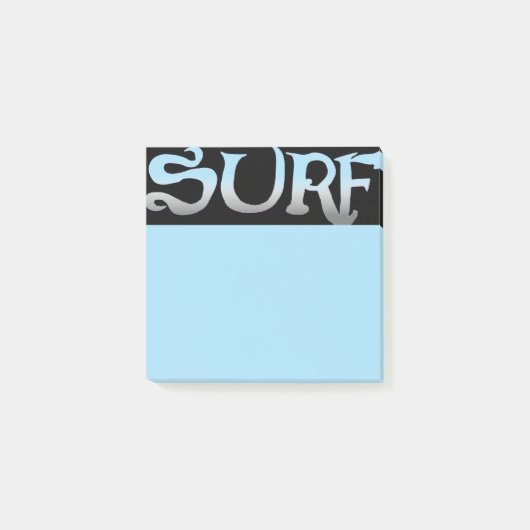 Schwarz-blaue Notenpolster Post-it Klebezettel (Vorderseite)