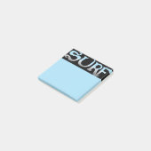 Schwarz-blaue Notenpolster Post-it Klebezettel (angewinkelt)