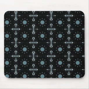Schwarz-blauer Genuss Mousepad
