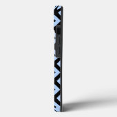 Schwarz-blaues Diamantmuster Case-Mate iPho iPhone Hülle (Rückseite / Links)