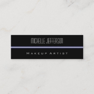 Schwarz-blaues Licht Standard-Visitenkarte mit sch Mini Visitenkarte