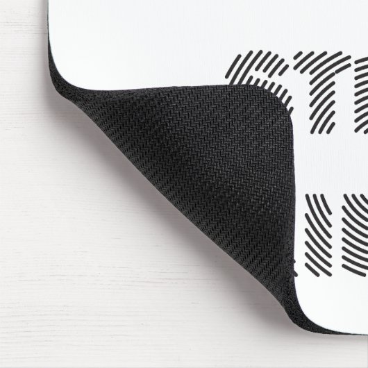 Schwarz bleibe mousepad (Ecke)