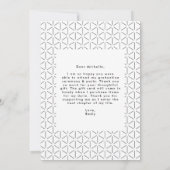 Schwarz | Bold Foto Abschluss Dankeskarte (Rückseite)