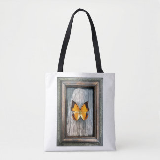 Schwarz-Bordeauxpas Butterfly Tote Bag Tasche