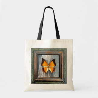 Schwarz-Bordeauxpas Butterfly Tote Bag Tragetasche