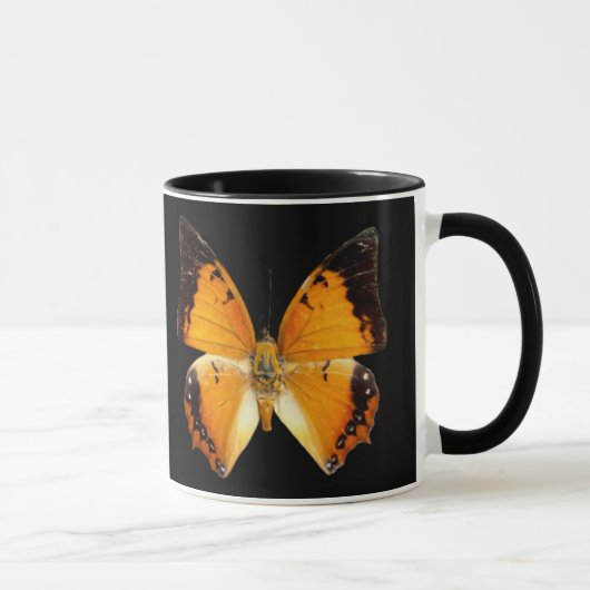 Schwarz-Borded Charaxes Butterfly Coffee Tasse (Rechts)