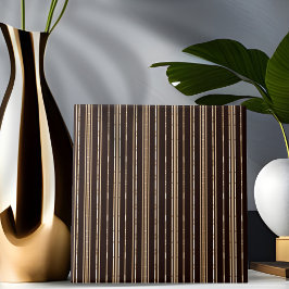 Schwarz-Braun-Bambus-Look Streifen Tile Fliese