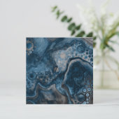 Schwarz, Braun, Grau und Blau Abstrakt Moderne (Stehend Vorderseite)