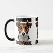 Schwarz-Braun-Terrier-Illustration Verwandlungstasse (Links)