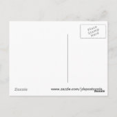 Schwarz-Braun-Weiße Katze Postkarte (Rückseite)