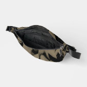Schwarz-Braun-Wellen Bauchtasche (Offen)