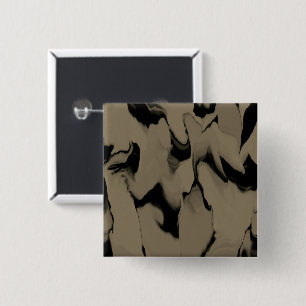 Schwarz-Braun-Wellen Button