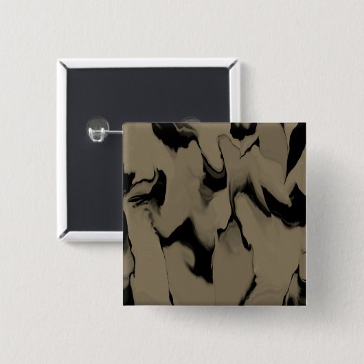 Schwarz-Braun-Wellen Button (Vorne & Hinten)