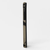 Schwarz-Braun-Wellen Case-Mate iPhone Hülle (Hinten/Links)