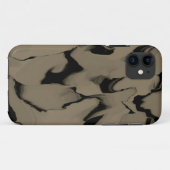 Schwarz-Braun-Wellen Case-Mate iPhone Hülle (Rückseite (Horizontal))
