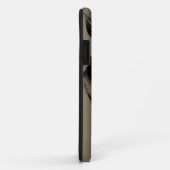 Schwarz-Braun-Wellen Case-Mate iPhone Hülle (Hinten/Rechts)