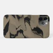 Schwarz-Braun-Wellen Case-Mate iPhone Hülle (Rückseite (Horizontal))