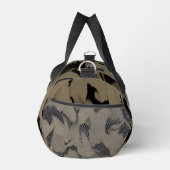 Schwarz-Braun-Wellen Duffle Bag (Rechts)
