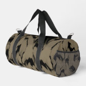 Schwarz-Braun-Wellen Duffle Bag (Rechte Ecke)