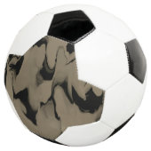 Schwarz-Braun-Wellen Fußball (Dreiviertel)