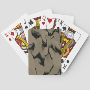 Schwarz-Braun-Wellen Spielkarten