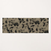 Schwarz-Braun-Wellen Yogamatte (Vorderseite (Horizontal))