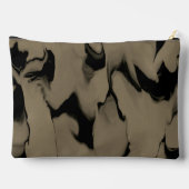 Schwarz-Braun-Wellen Zubehörtasche (Rückseite)