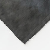 SCHWARZ-BRAUN-WOLF-GEMÄLDE FLEECEDECKE (Ecke)