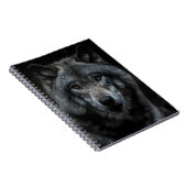 SCHWARZ-BRAUN-WOLF-GEMÄLDE NOTIZBLOCK (Rechte Seite)