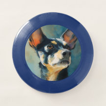 Schwarz-braune Chihuahua-Wasserfarben-Porträt