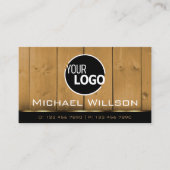 Schwarz-braune Holzkörbe-Logos Visitenkarte (Vorderseite)